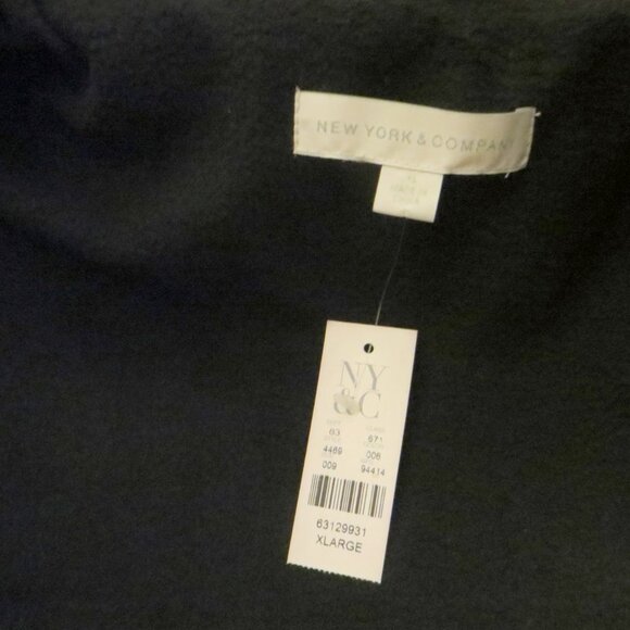 New York & Company Women's Black Fleece Lined Front Zip Vest Size XL - Picture 6 of 9